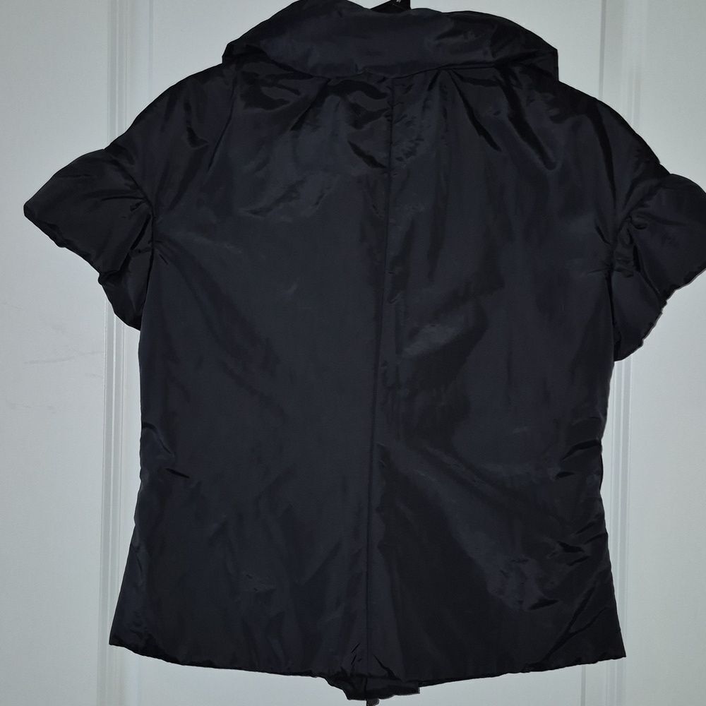 Moschino Cheap and Chic Puffer style Short Sleeve Black Jacket Vest - Picture 13 of 14